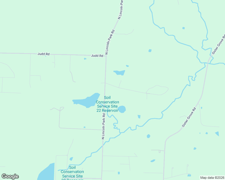map of restaurants, bars, coffee shops, grocery stores, and more near 1878 North Lincoln Park Road in Van Alstyne