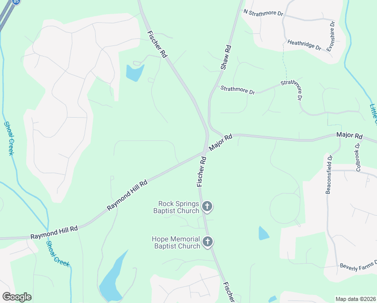map of restaurants, bars, coffee shops, grocery stores, and more near 1188 Raymond Hill Road in Newnan