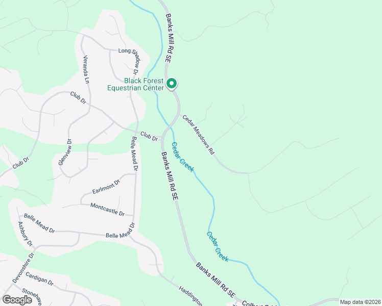 map of restaurants, bars, coffee shops, grocery stores, and more near 1600 Cedar Meadows Road in Aiken