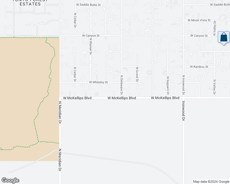 map of restaurants, bars, coffee shops, grocery stores, and more near 2470 West McKellips Boulevard in Apache Junction