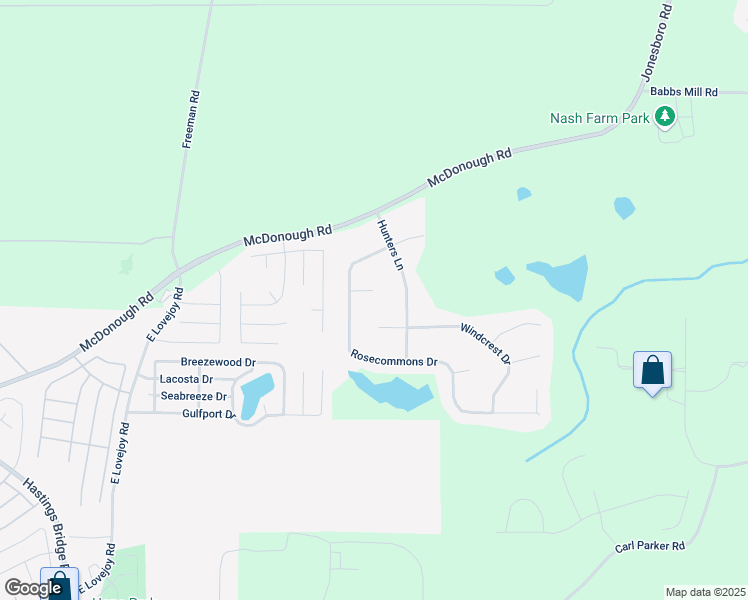 map of restaurants, bars, coffee shops, grocery stores, and more near 2743 Rosebud Court in Hampton