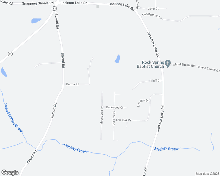 map of restaurants, bars, coffee shops, grocery stores, and more near 456 Old Tree Drive in Jackson