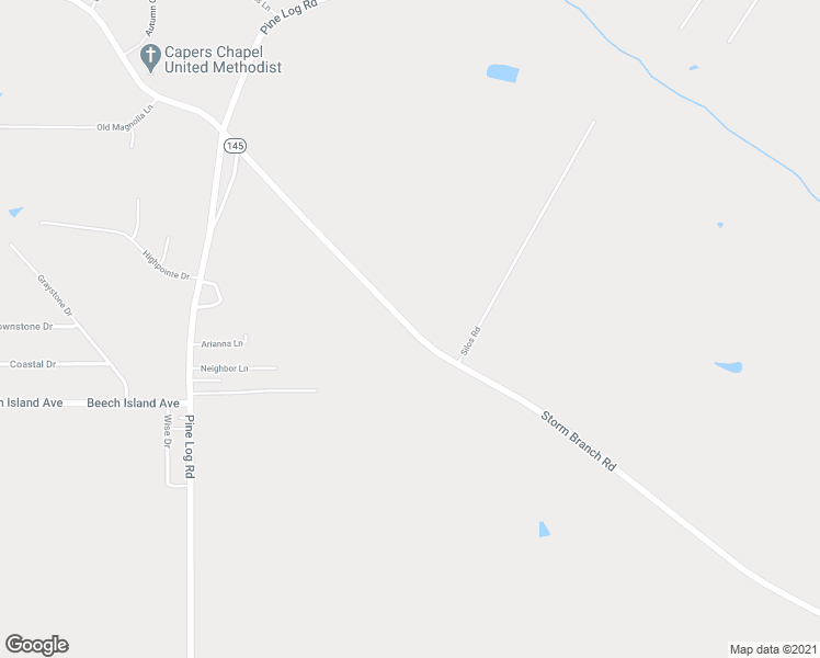 map of restaurants, bars, coffee shops, grocery stores, and more near State Highway 145 in Beech Island
