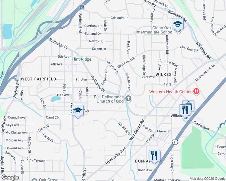 map of restaurants, bars, coffee shops, grocery stores, and more near 1025 Rutledge Way in Fairfield