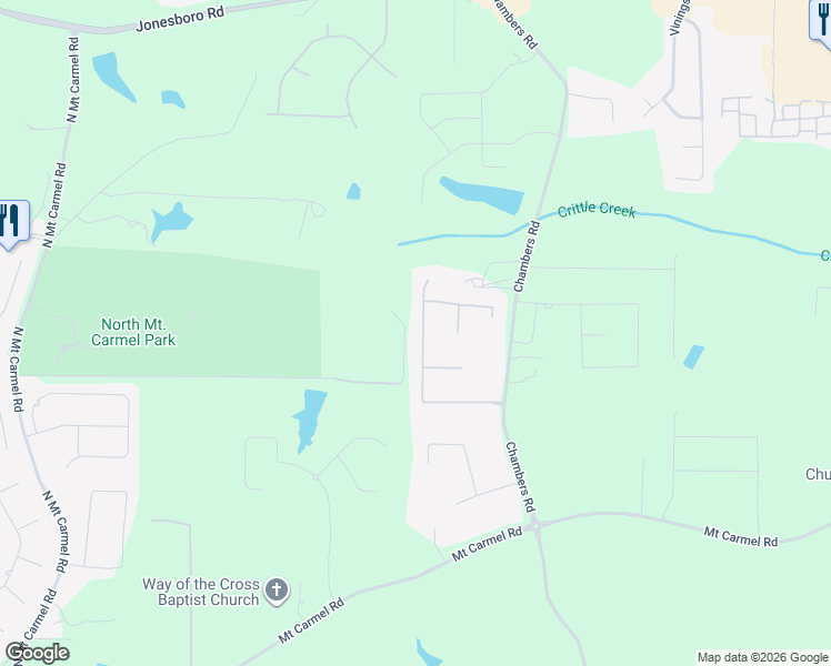 map of restaurants, bars, coffee shops, grocery stores, and more near 177 Berrywood Court in McDonough