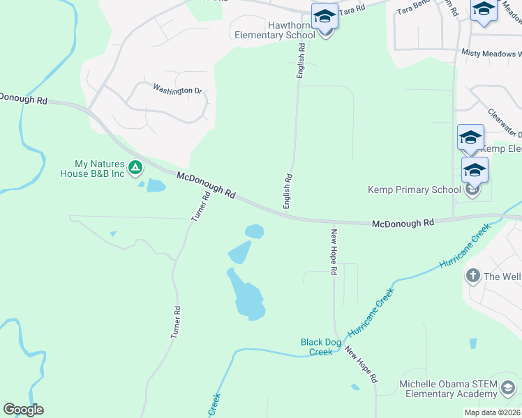 map of restaurants, bars, coffee shops, grocery stores, and more near 655 McDonough Road in Hampton