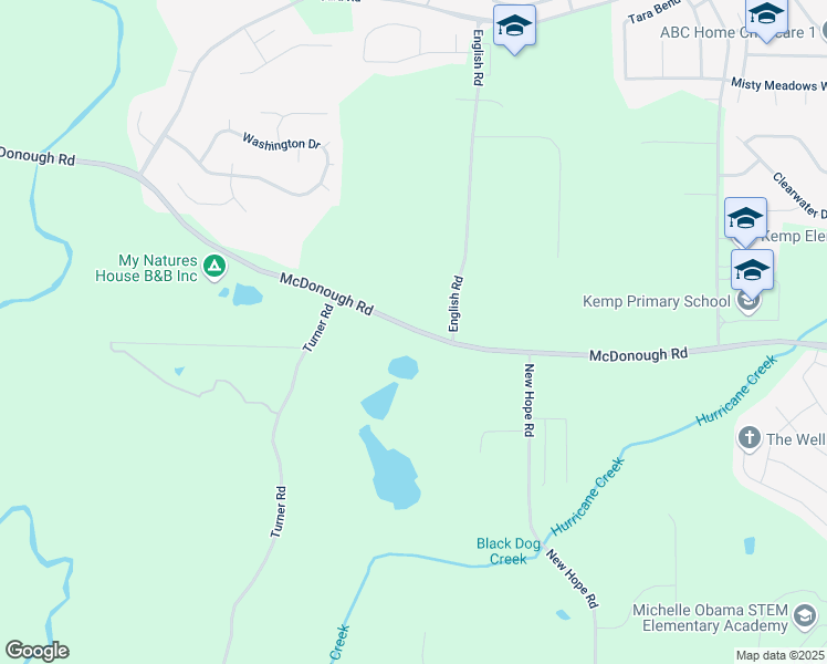map of restaurants, bars, coffee shops, grocery stores, and more near 655 McDonough Road in Hampton