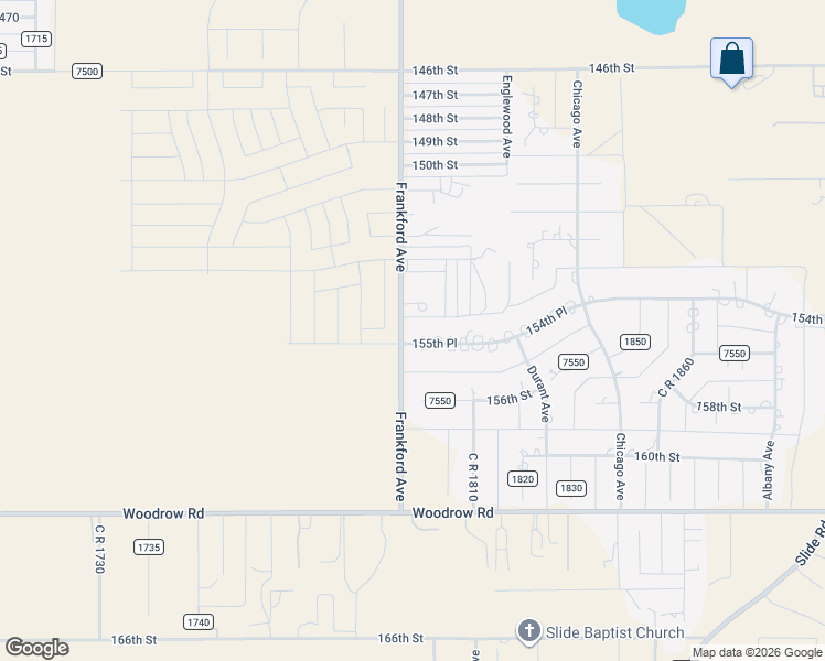 map of restaurants, bars, coffee shops, grocery stores, and more near 5644 County Road 7540 in Lubbock