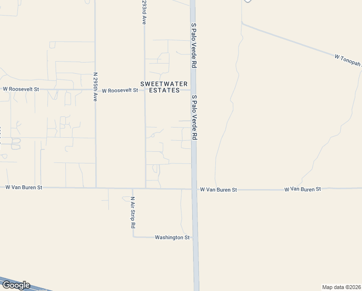 map of restaurants, bars, coffee shops, grocery stores, and more near 502 North Palo Verde Road in Buckeye