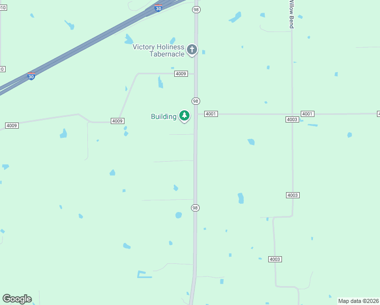 map of restaurants, bars, coffee shops, grocery stores, and more near 1358 Texas 98 in New Boston