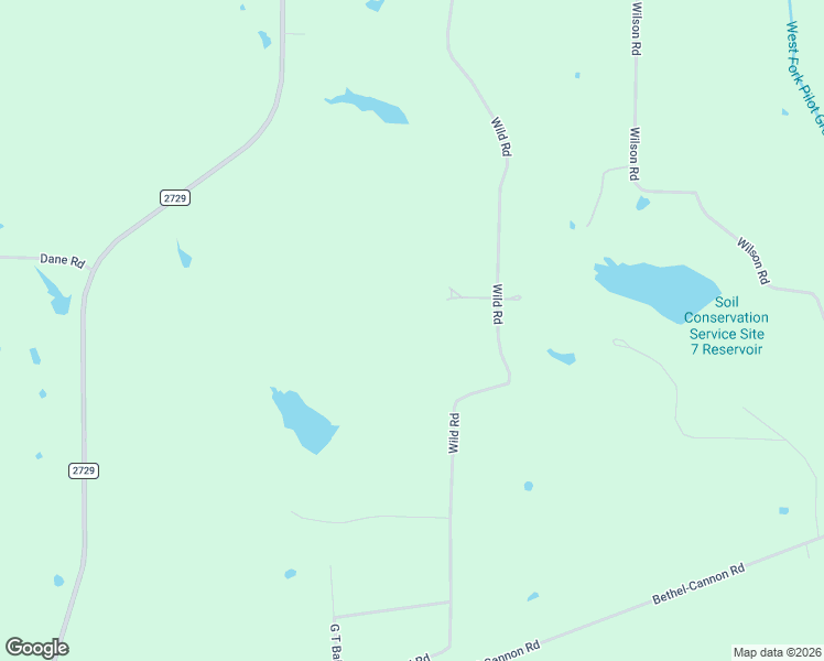 map of restaurants, bars, coffee shops, grocery stores, and more near 881 Wild Road in Van Alstyne