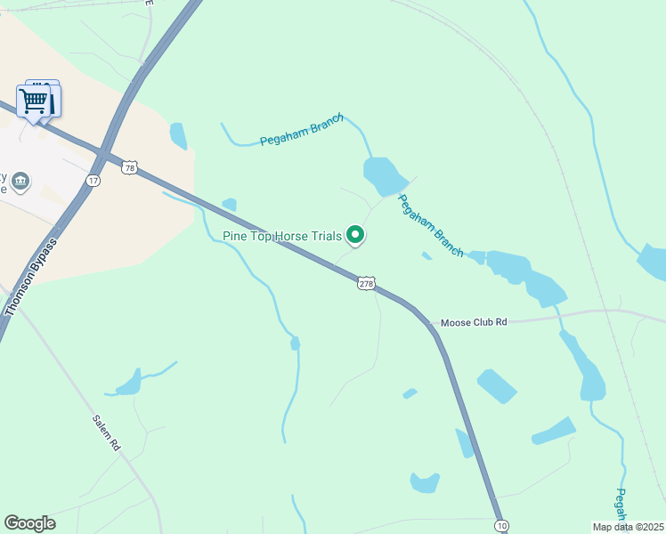 map of restaurants, bars, coffee shops, grocery stores, and more near 1340 Augusta Highway in Thomson