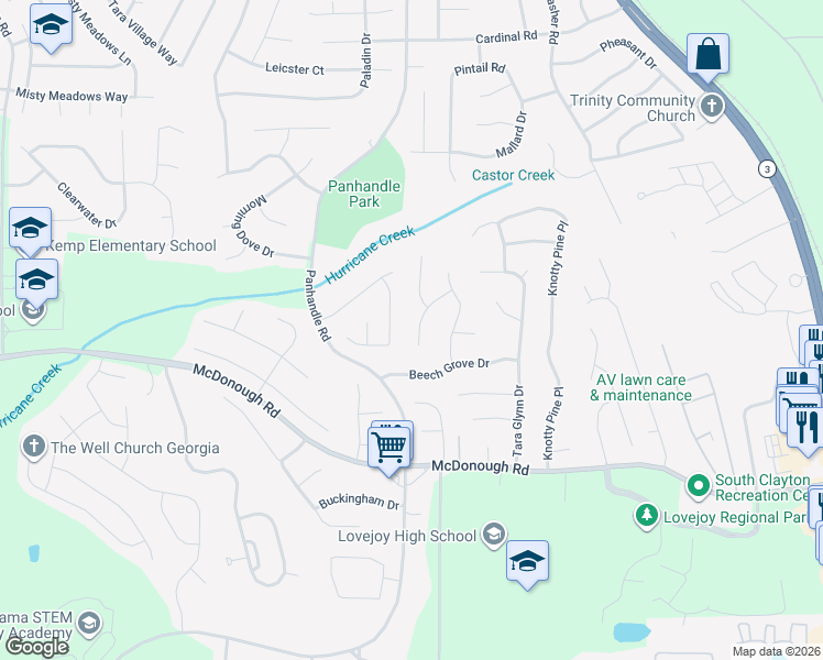 map of restaurants, bars, coffee shops, grocery stores, and more near 1489 Mine Run in Hampton