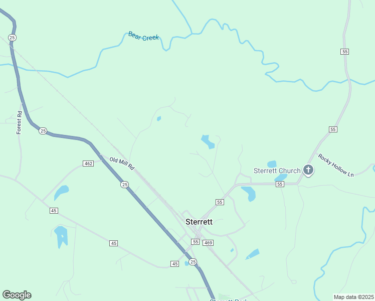 map of restaurants, bars, coffee shops, grocery stores, and more near 131 Lake Cottage Road in Sterrett