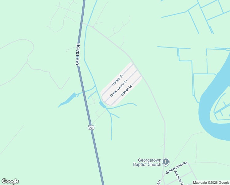 map of restaurants, bars, coffee shops, grocery stores, and more near 93 Hodge Drive in Georgetown