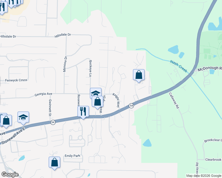 map of restaurants, bars, coffee shops, grocery stores, and more near 38 Bay Branch Boulevard in Fayetteville