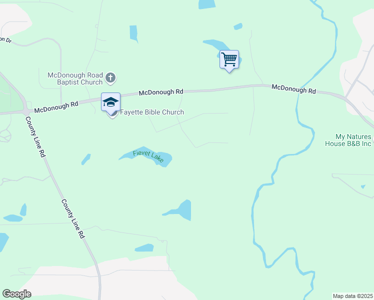 map of restaurants, bars, coffee shops, grocery stores, and more near 165 Cooper Cove East in Fayetteville