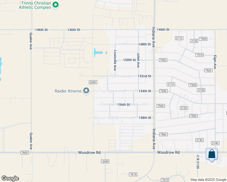 map of restaurants, bars, coffee shops, grocery stores, and more near 15400 Louisville Avenue in Lubbock