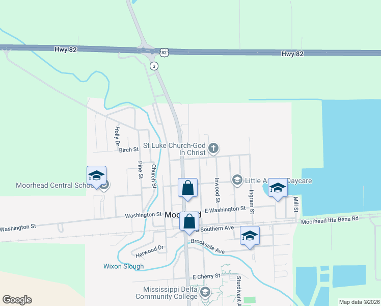 map of restaurants, bars, coffee shops, grocery stores, and more near 1300 Martha Street in Moorhead