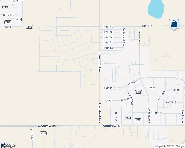 map of restaurants, bars, coffee shops, grocery stores, and more near 15425 County Road 1800 in Lubbock