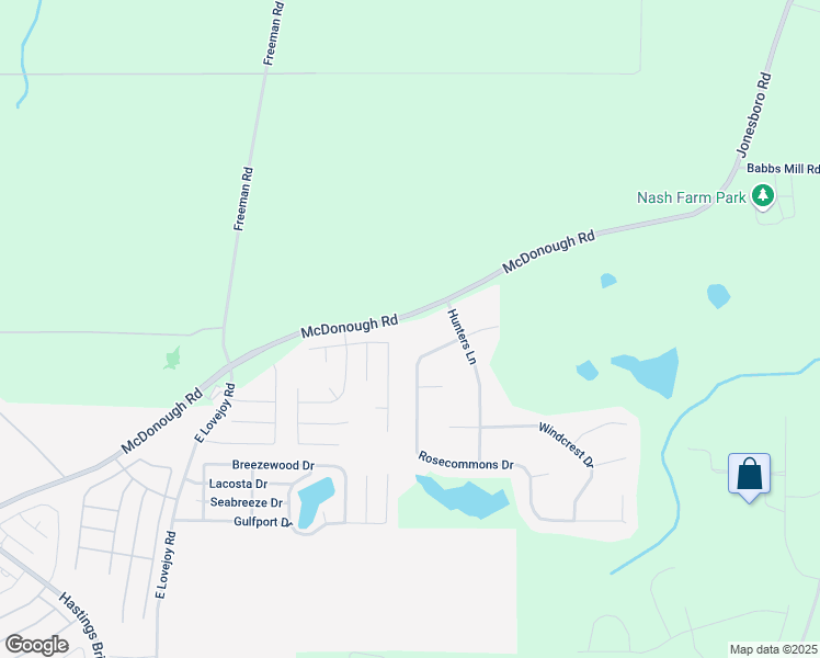 map of restaurants, bars, coffee shops, grocery stores, and more near 2711 McDonough Road in Hampton