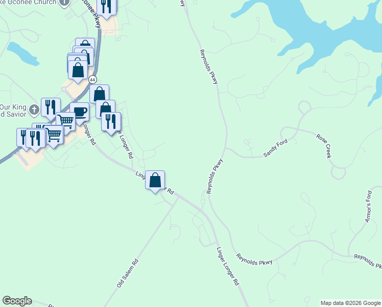 map of restaurants, bars, coffee shops, grocery stores, and more near in Greensboro