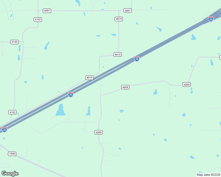 map of restaurants, bars, coffee shops, grocery stores, and more near 1262 County Road 4009 in New Boston