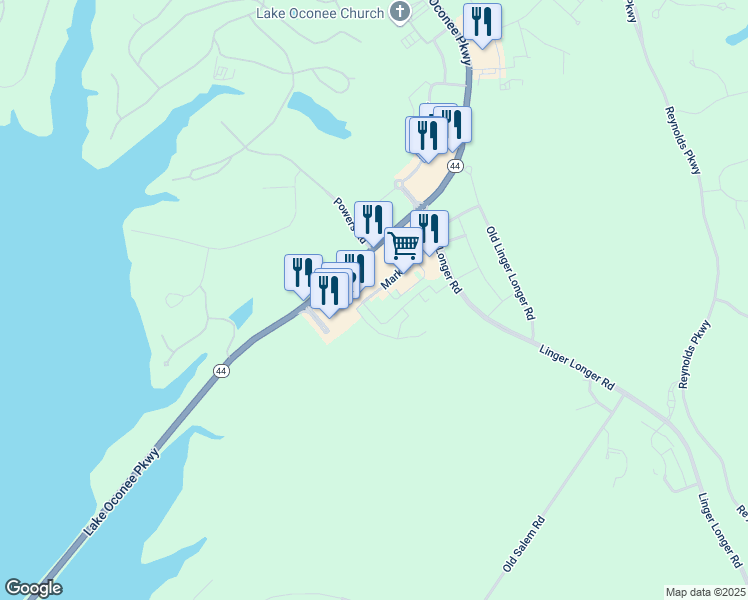map of restaurants, bars, coffee shops, grocery stores, and more near 1108 Market Street in Greensboro