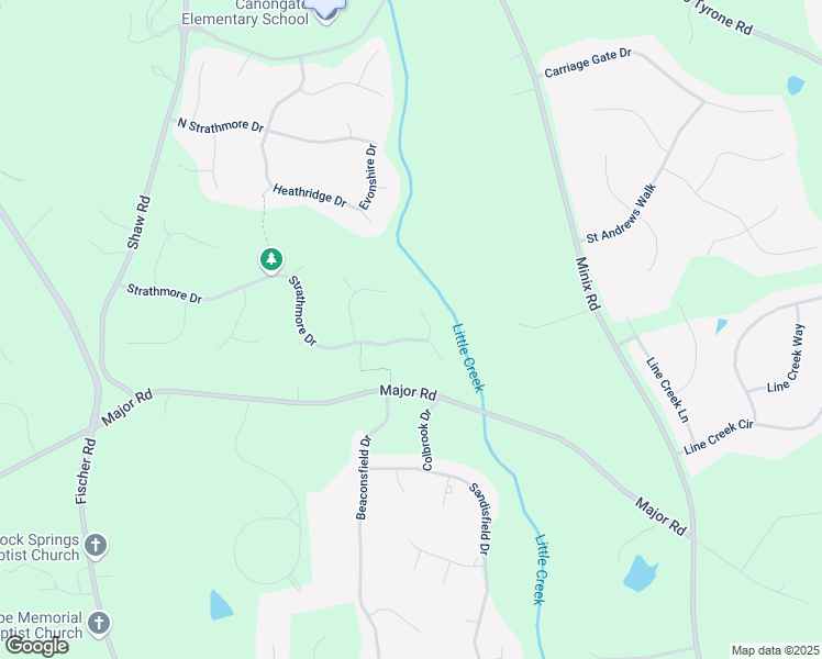 map of restaurants, bars, coffee shops, grocery stores, and more near 418 Strathmore Drive in Sharpsburg