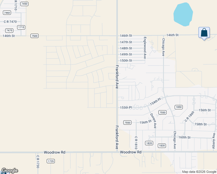 map of restaurants, bars, coffee shops, grocery stores, and more near 15425 County Road 1800 in Lubbock