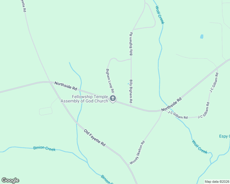 map of restaurants, bars, coffee shops, grocery stores, and more near 18700 Bigham Loop Road in Berry