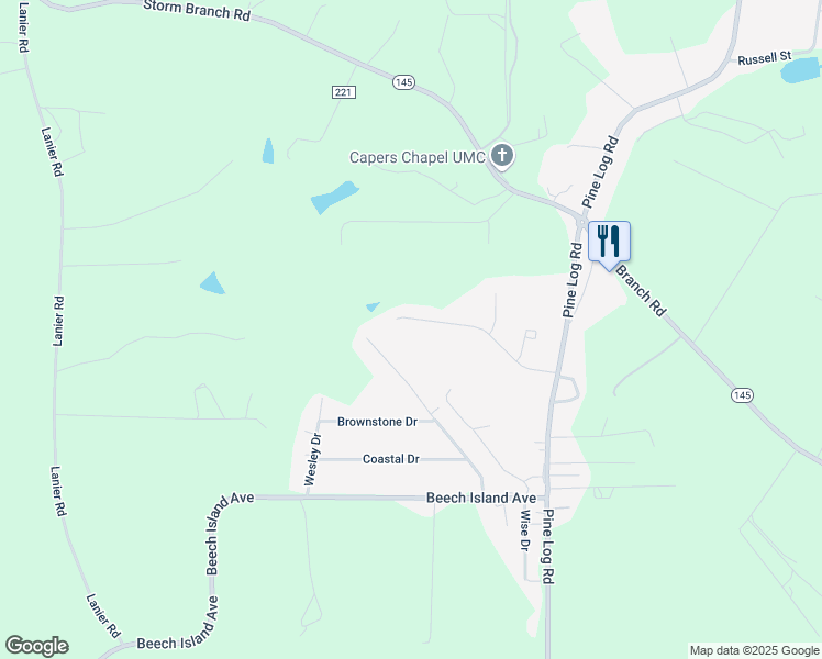map of restaurants, bars, coffee shops, grocery stores, and more near 274 Highpointe Drive in Beech Island