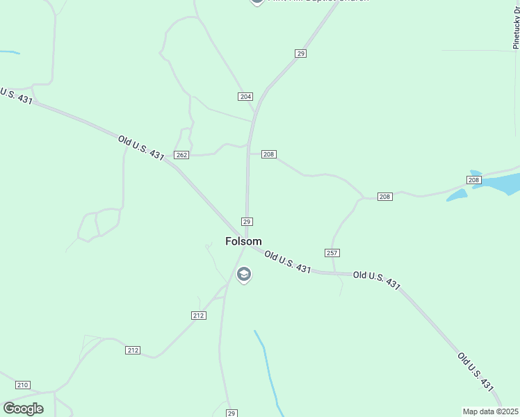 map of restaurants, bars, coffee shops, grocery stores, and more near 2628 County Road 29 in Wedowee
