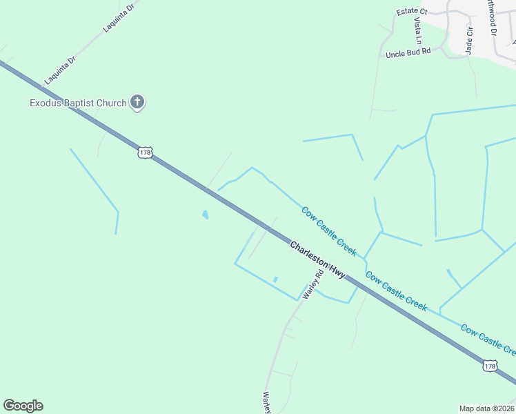 map of restaurants, bars, coffee shops, grocery stores, and more near 2717 Charleston Highway in Orangeburg