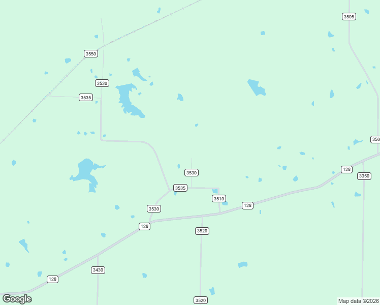 map of restaurants, bars, coffee shops, grocery stores, and more near County Road 3530 in Pecan Gap