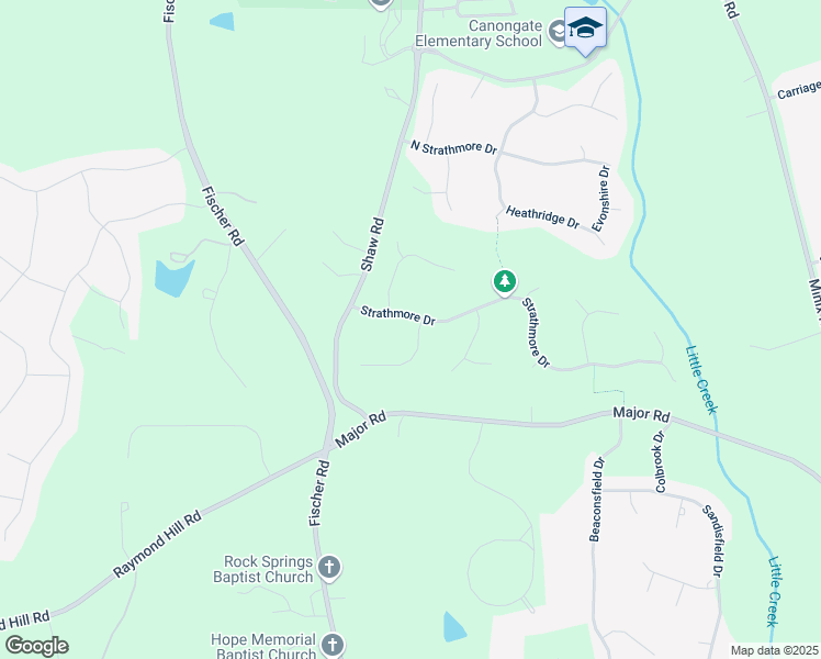 map of restaurants, bars, coffee shops, grocery stores, and more near 77 Strathmore Drive in Sharpsburg