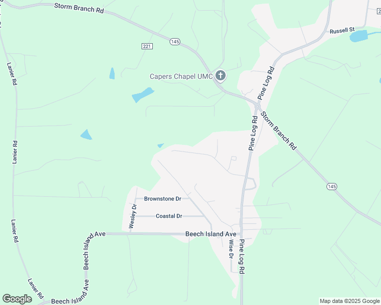 map of restaurants, bars, coffee shops, grocery stores, and more near 274 Highpointe Drive in Beech Island