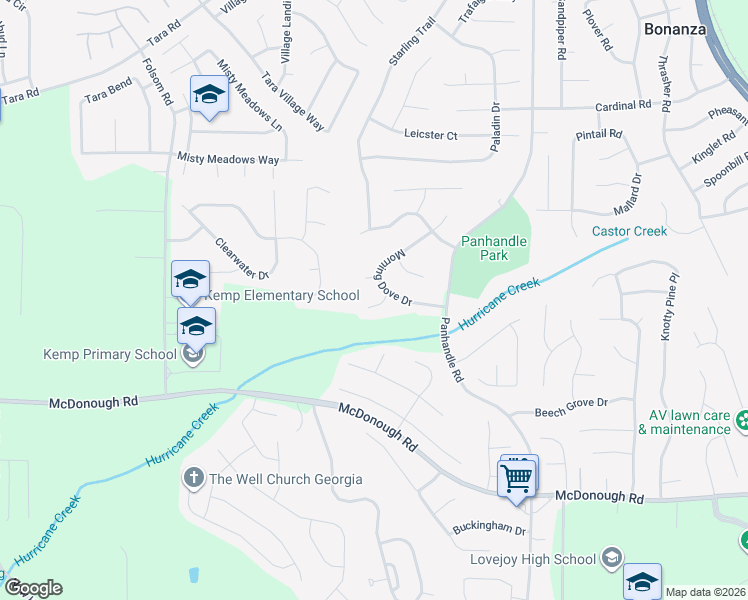 map of restaurants, bars, coffee shops, grocery stores, and more near 1298 Bugle Court in Hampton