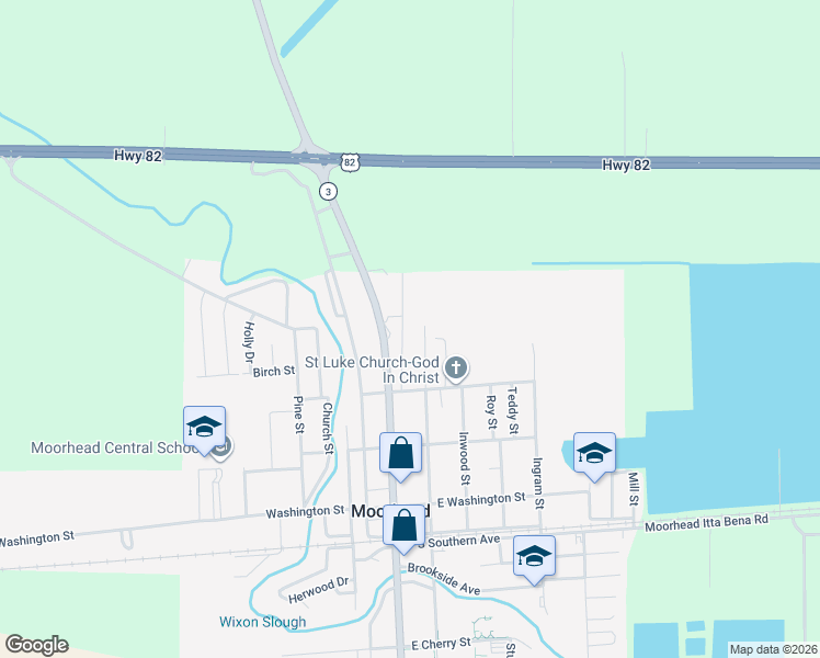 map of restaurants, bars, coffee shops, grocery stores, and more near 1300-1318 Martha Street in Moorhead