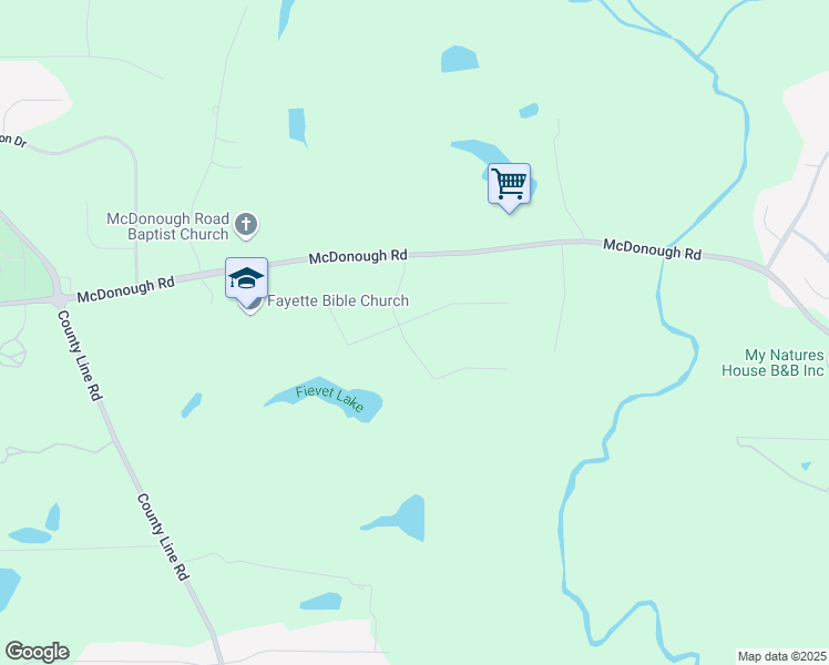 map of restaurants, bars, coffee shops, grocery stores, and more near 465-533 McDonough Road in Fayetteville