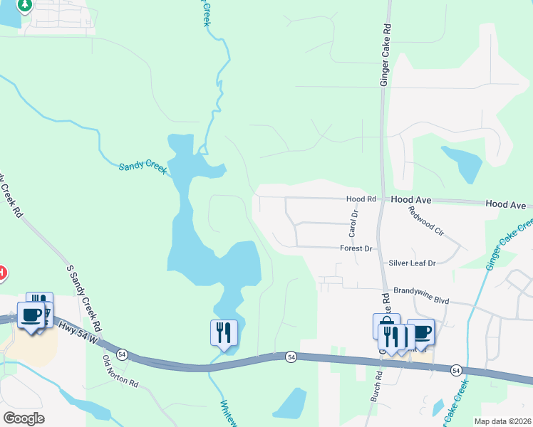 map of restaurants, bars, coffee shops, grocery stores, and more near 922 Sharon Court in Fayetteville