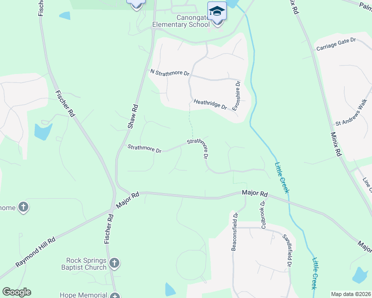 map of restaurants, bars, coffee shops, grocery stores, and more near 10 Montrose Lane in Sharpsburg