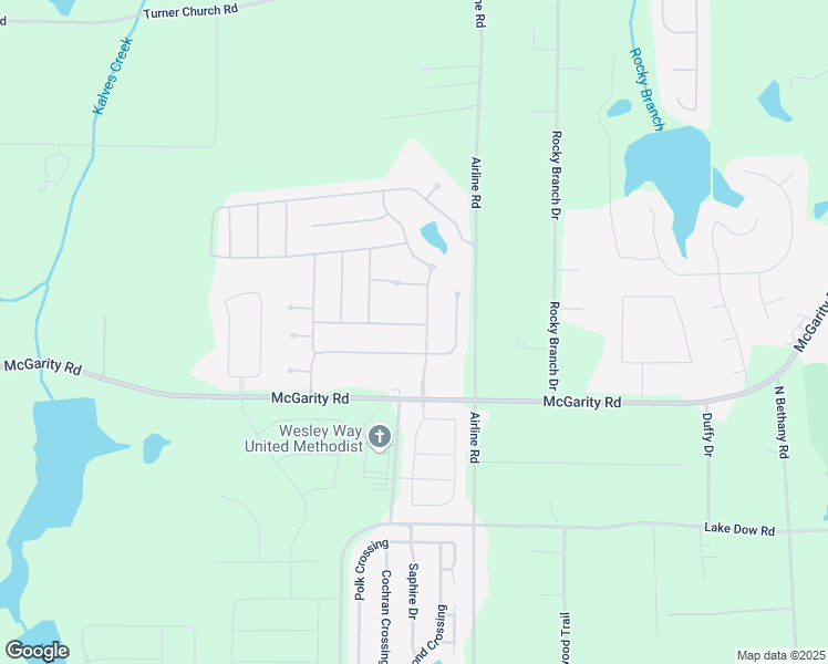 map of restaurants, bars, coffee shops, grocery stores, and more near 574 Cold Water Lane in McDonough