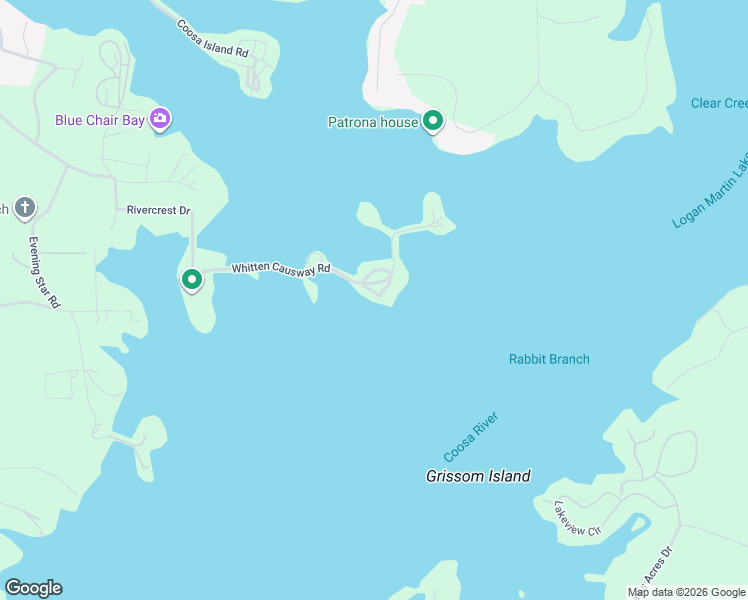 map of restaurants, bars, coffee shops, grocery stores, and more near 90 Twin Isle South Drive in Vincent