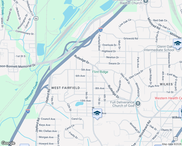 map of restaurants, bars, coffee shops, grocery stores, and more near 601 8th Street in Midfield