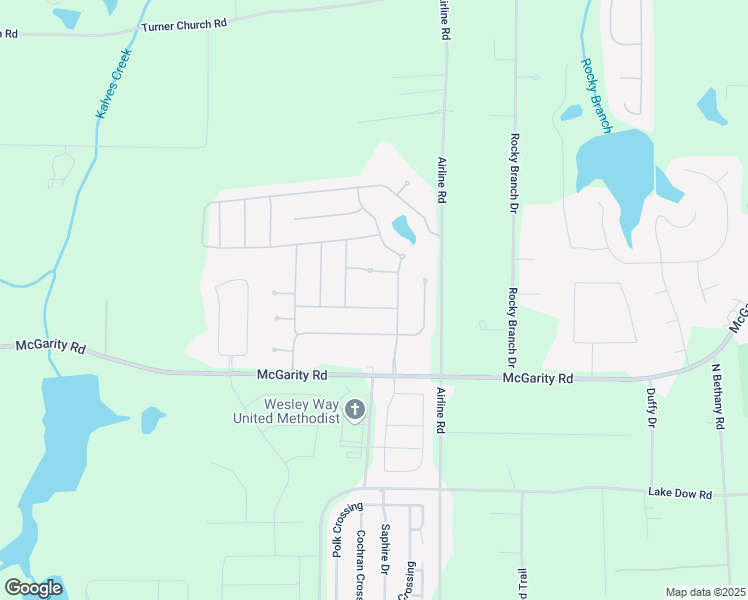 map of restaurants, bars, coffee shops, grocery stores, and more near 574 Cold Water Lane in McDonough