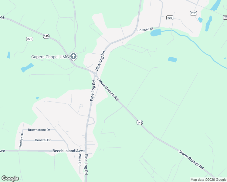 map of restaurants, bars, coffee shops, grocery stores, and more near 2552 Storm Branch Road in Beech Island