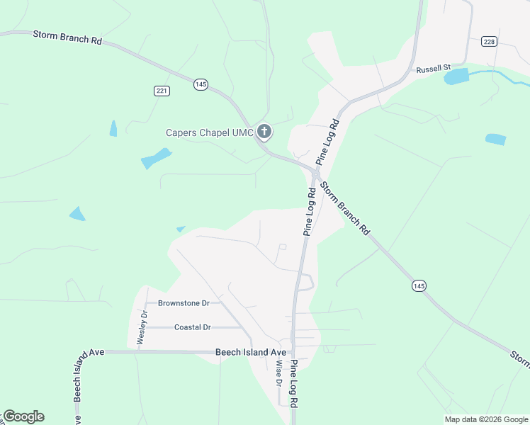 map of restaurants, bars, coffee shops, grocery stores, and more near 550 Timberbrook Place in Beech Island