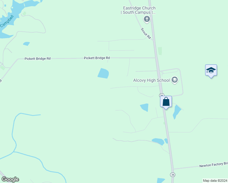 map of restaurants, bars, coffee shops, grocery stores, and more near 175 Stewart Hollow Lane in Covington
