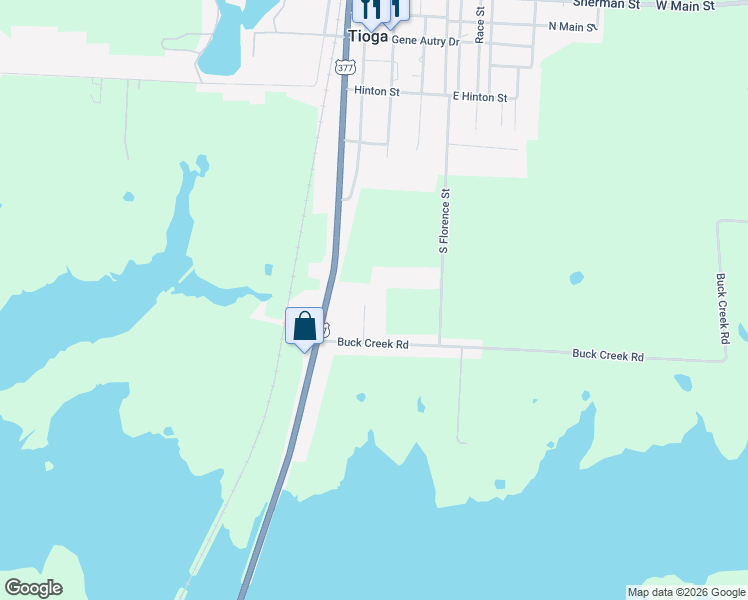 map of restaurants, bars, coffee shops, grocery stores, and more near 400 Lakeside Dr in Tioga